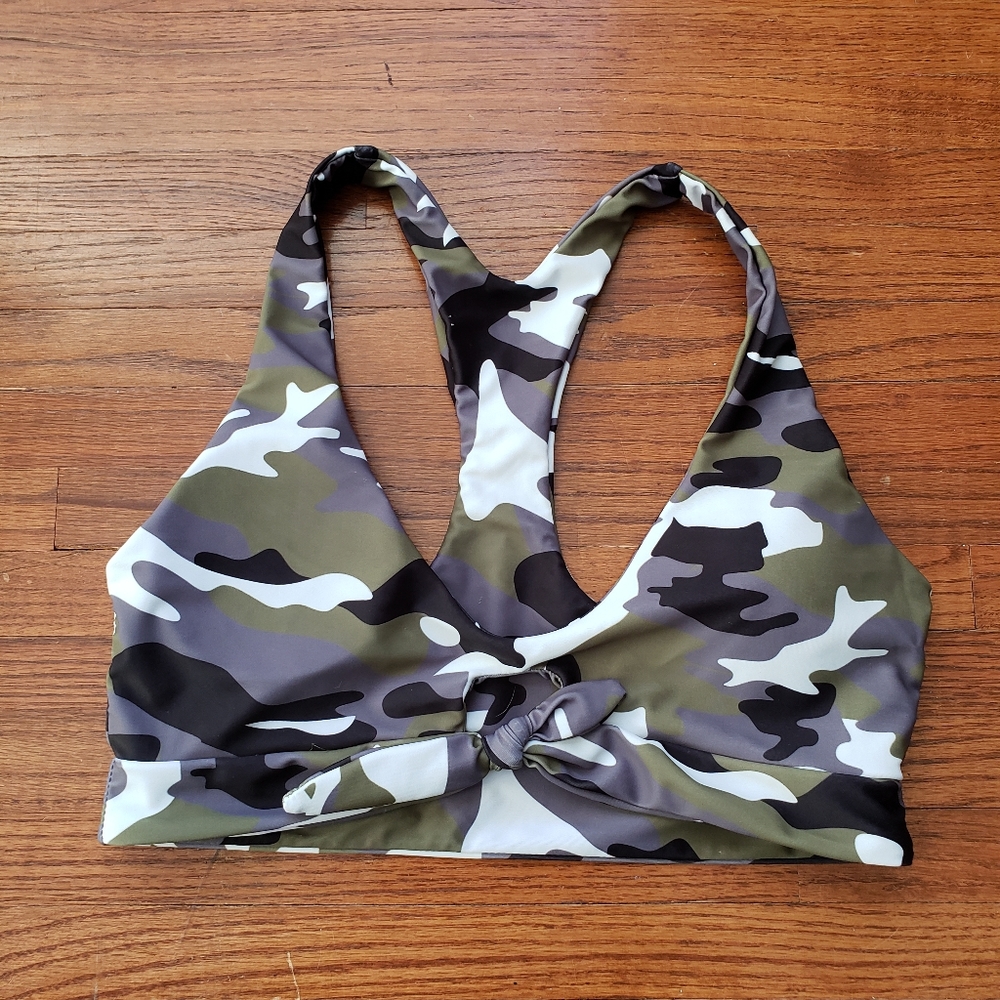 Zaful | Racerback Camo Sports Bra | M